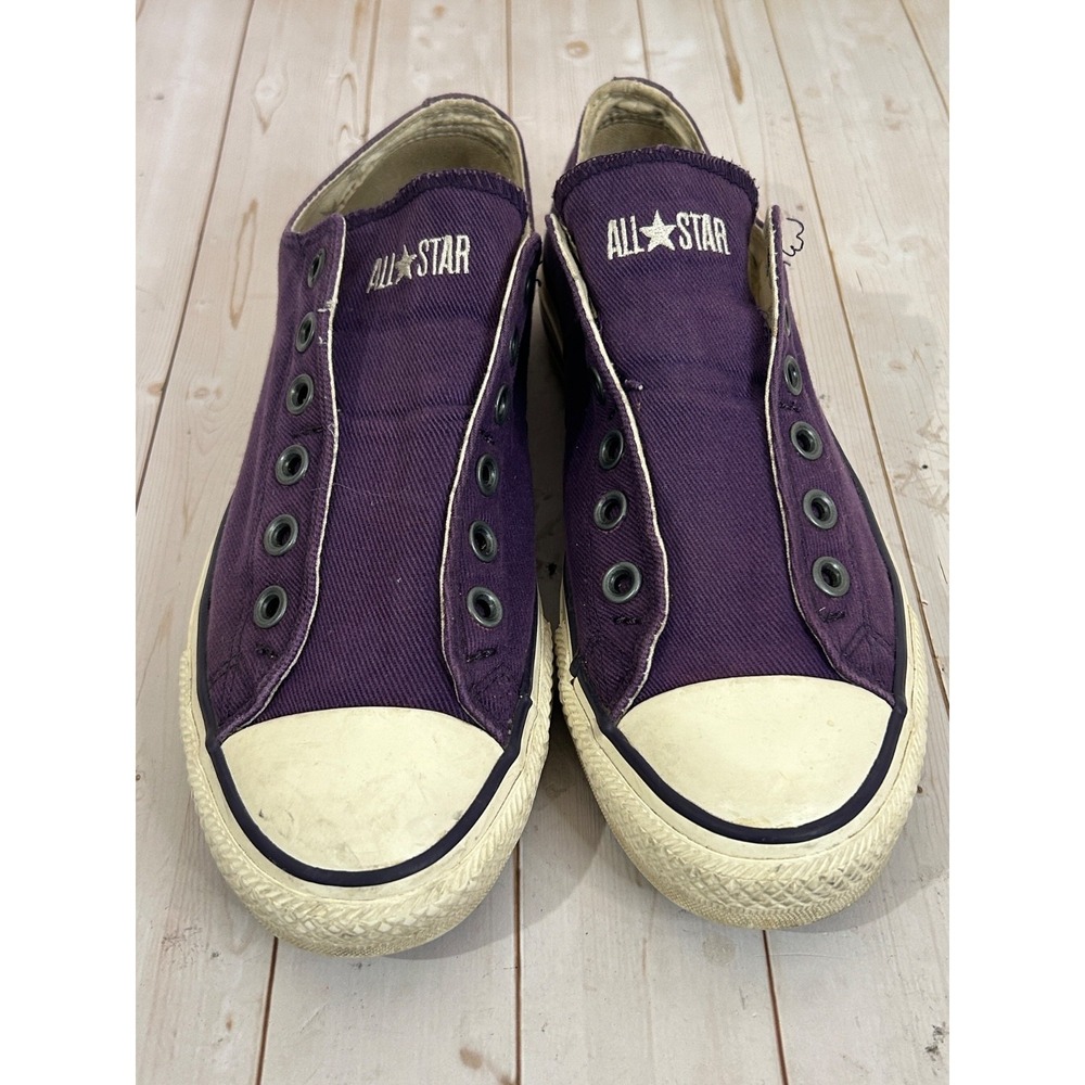Converse All Star No Lace Low Top‎ Shoes Purple Women's Sz 9